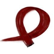 Ciemnoczerwony, 50 cm - Crazy Color Clip On